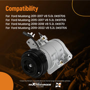 A/C Compressor & Clutch for Ford Mustang 2011-2022
