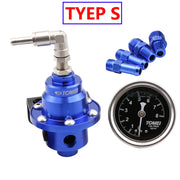Adjustable Racing Fuel Pressure Regulator with Gauge