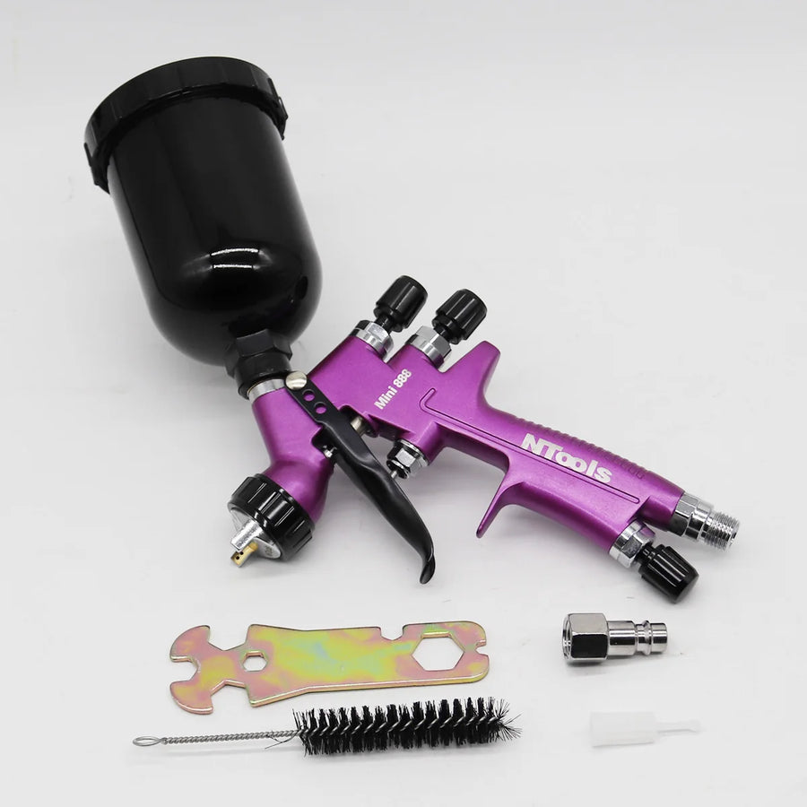 Mini HVLP Paint Spray Gun with 250 mL Cup – 0.8–1.2 mm