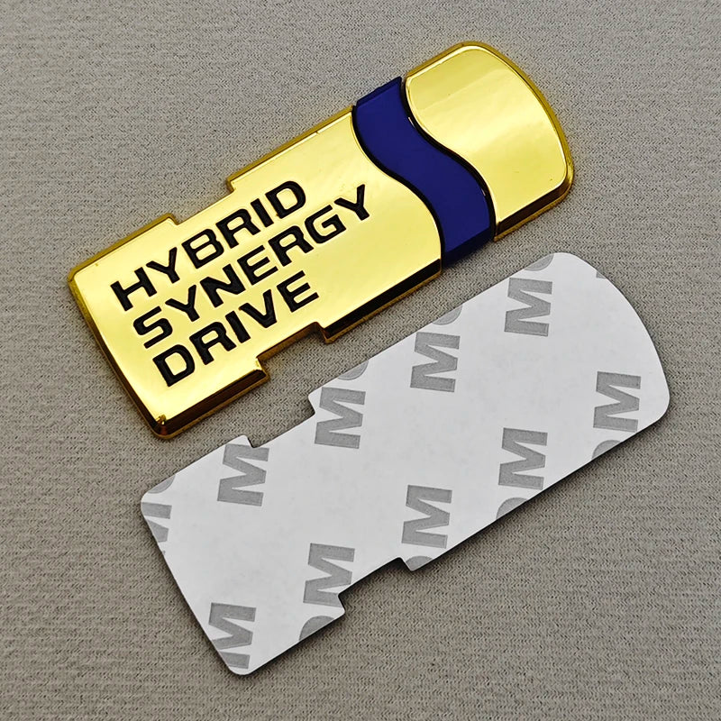 3D Metal Logo HYBRID SYNERGY DRIVE Emblem Badge for Toyota Prius Camry RAV4 Corolla Trunk Fender Sticker