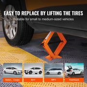 2.5-Ton Portable Scissor Jack with 3.7-17.1 Inch Lift Range