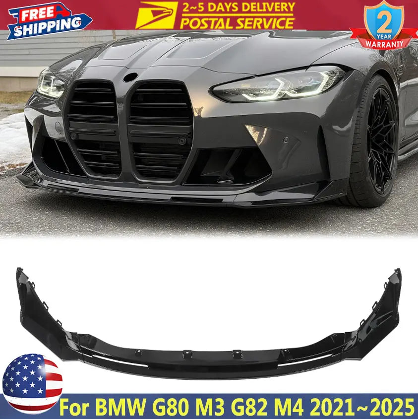MP-Style Front Bumper Lip for BMW M3/M4 G80/G82/G83 2021-2025