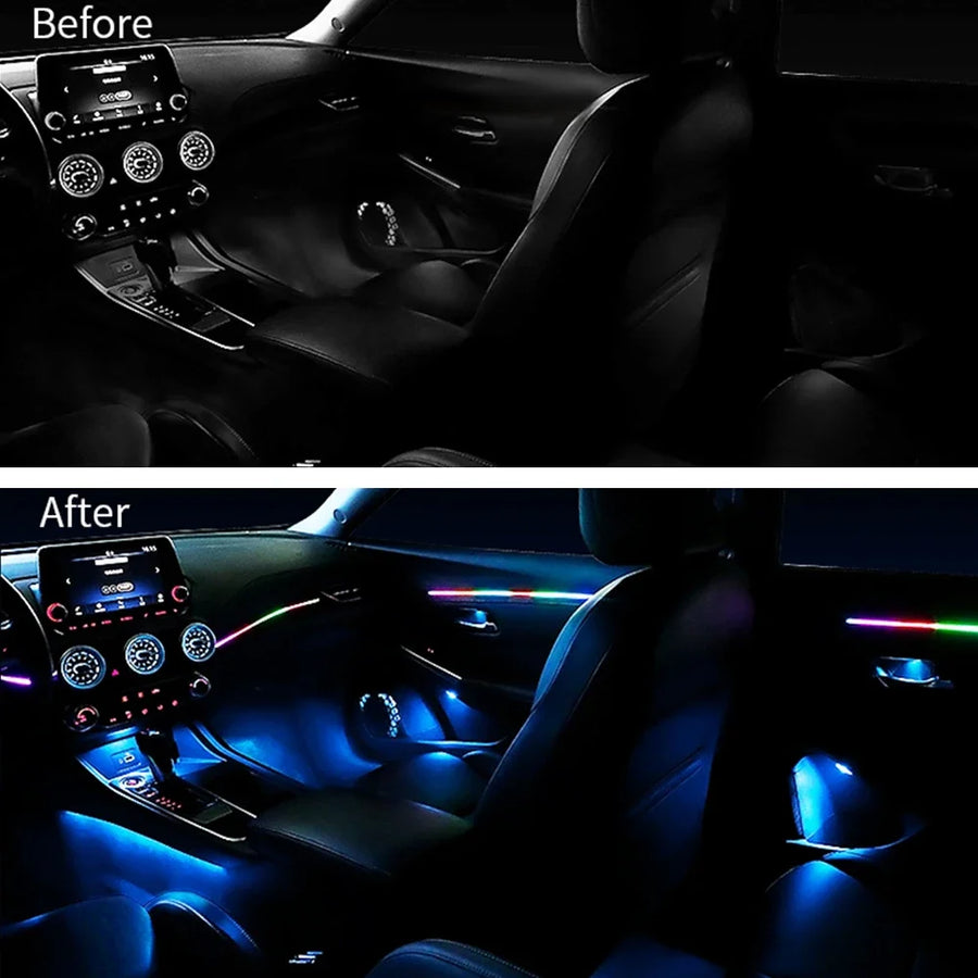 64-color RGB LED Car Interior Ambient Lighting Kit