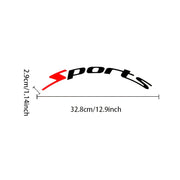 Sports Alphabet Pvc Car Tire Decals Tire Automotive Decorative Accessories Stylish Wheel Waterproof Stickers Adhesive-Free