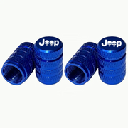 4-Piece Aluminum Tire Valve Cap Set for Jeep Models