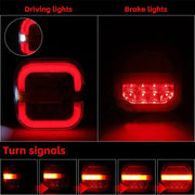 2-Piece LED Trailer Tail and License Plate Lights – 12V/24V