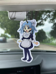 Wikipe‑tan Maid Anime Girl Hanging Car Air Freshener