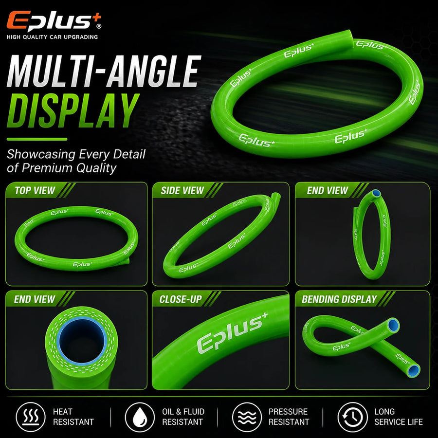 Universal Straight Silicone Coolant Hose, 6.5-38mm, 1 Meter