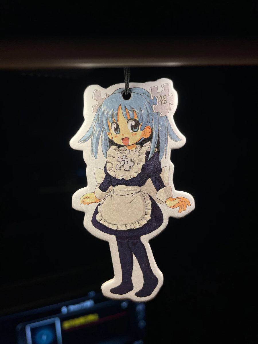 Wikipe‑tan Maid Anime Girl Hanging Car Air Freshener