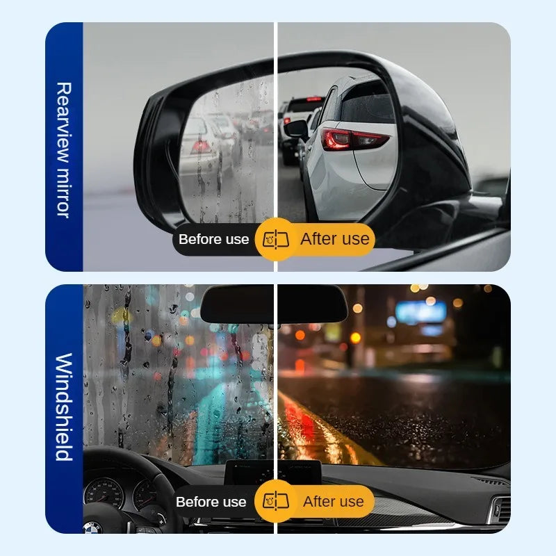 Automotive Glass Anti-Fog and Water-Repellent Treatment Set