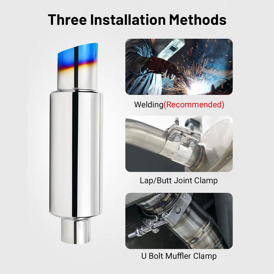 Universal Stainless Steel Universal Exhaust Muffler – 57MM
