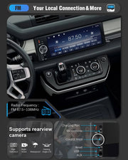 6.86-Inch 1-DIN Wireless CarPlay and Android Auto Car Stereo with USB