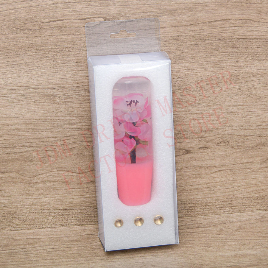 Universal 15cm Acrylic Flower Manual Gear Shift Knob