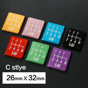 Likewise-Style Manual Shift Pattern Decal & Badge