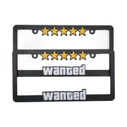 5-Star JDM-Style License Plate Frames - Pair