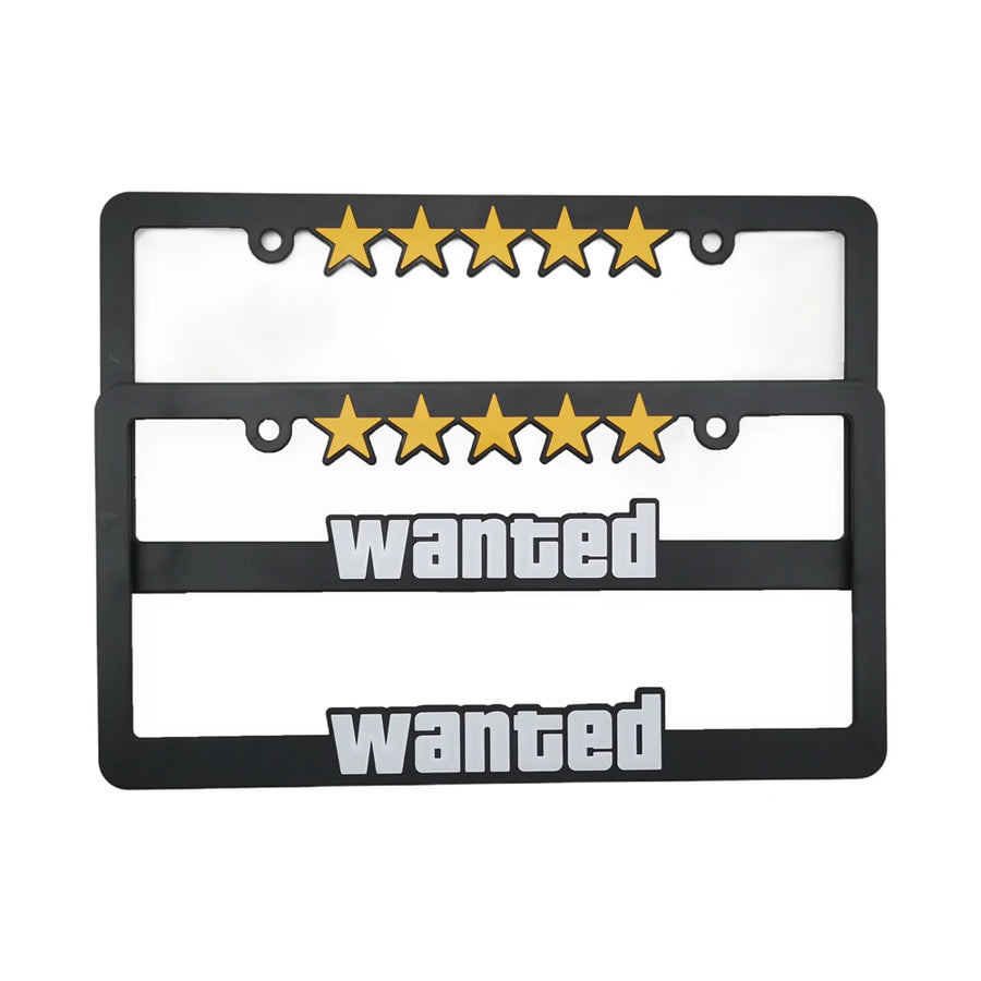 5-Star JDM-Style License Plate Frames - Pair