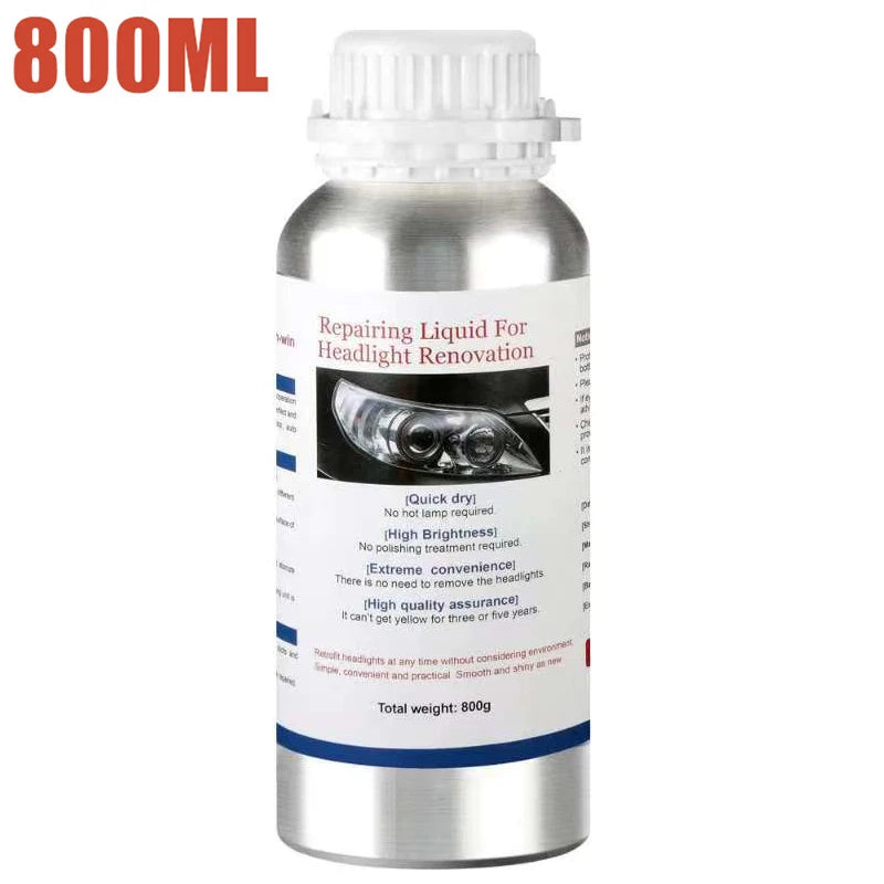 Headlight Lens Restoration & Polishing Fluid – 800mL