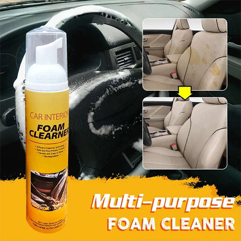 Multipurpose Automotive Foam Cleaner for Leather and Interior Surfaces