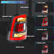 Ram 1500 2009–2018 / 2500–3500 2010–2018 Sequential LED Tail Light Pair