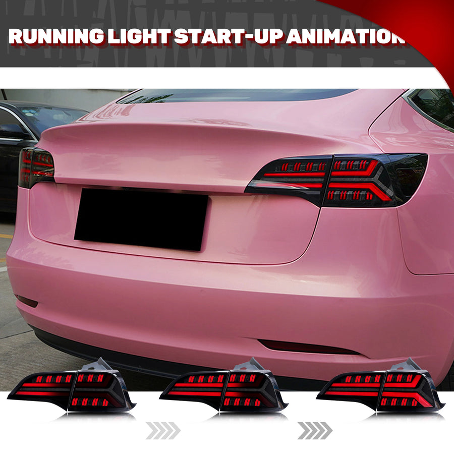 Tesla Model 3/Model Y Sequential LED Tail Light Pair