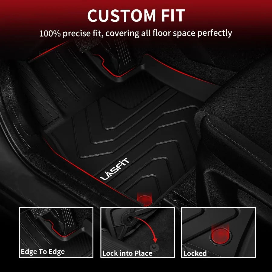 TPE All-Weather Floor Mats for 2017–2025 Mazda CX-5 – 2 Rows