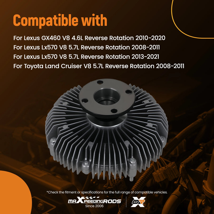Cooling Fan Clutch for 2007–2021 Toyota/Lexus Trucks and SUVs