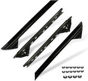 4-Piece Left & Right Side Windshield A Pillar Molding Trim for 11-19 Ford Explorer
