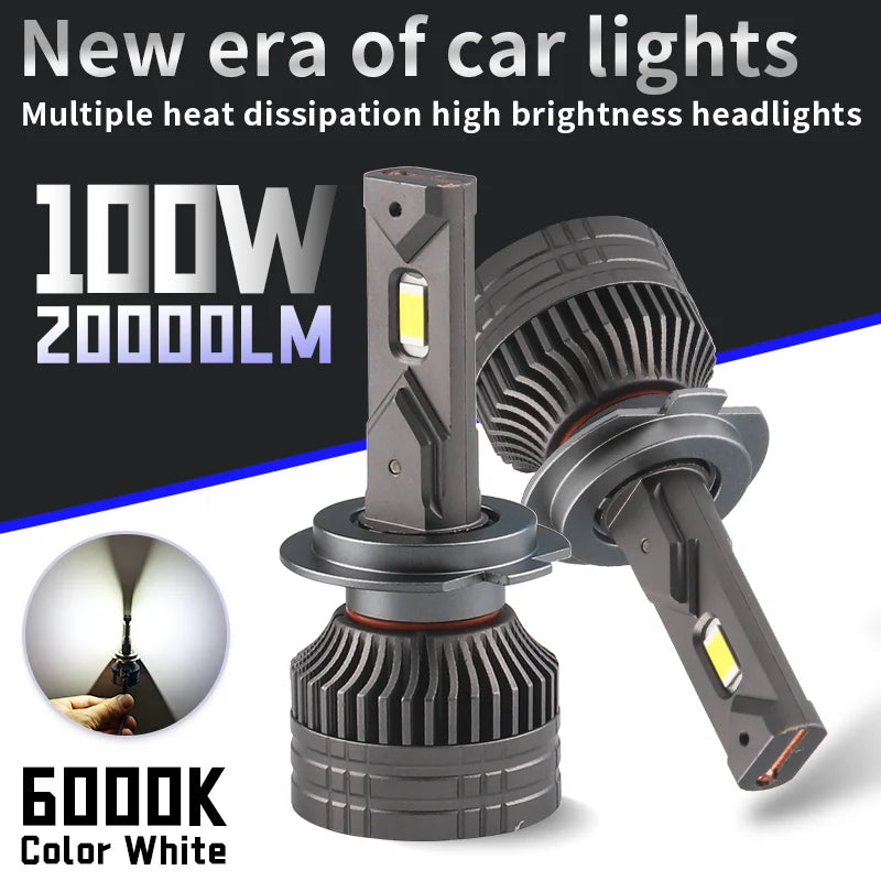 H1/H4/H7/H11/9005/9006 LED Headlight Bulb – 6000K, CANBUS