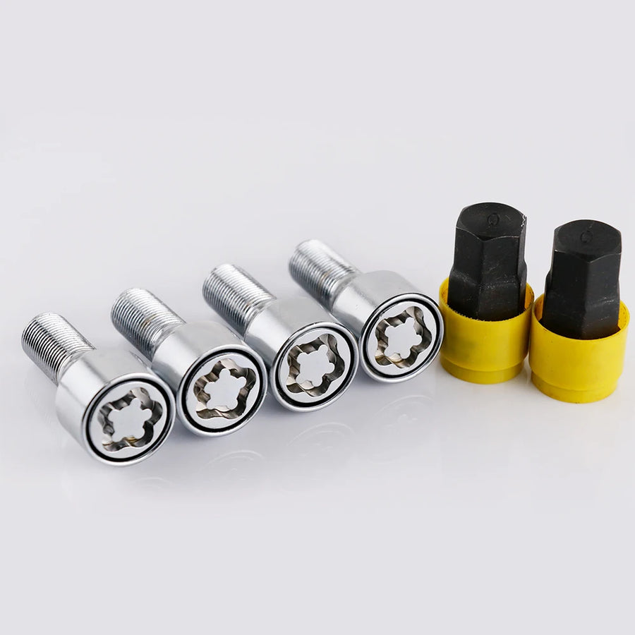M14X1.5 Anti-theft Wheel Lock Bolt Set with 28mm Shank