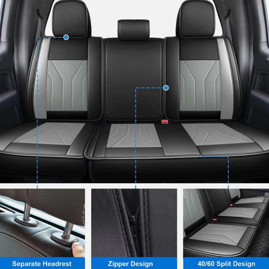 Dark-Gray Full Seat Cover Set for Ford F-150 – 2009–2014