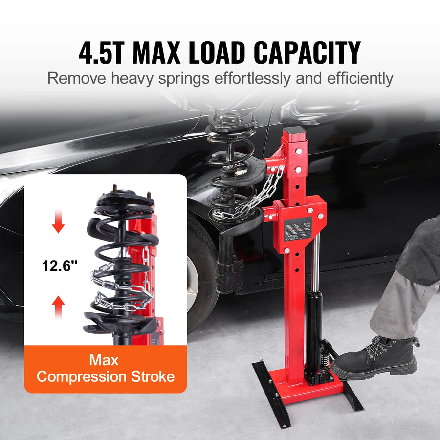 4.5-Ton Hydraulic Strut Spring Compressor with 1-Ton Compression Force