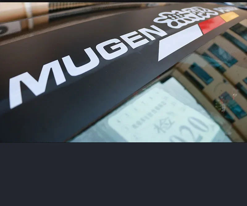 MUGEN Windshield Banner Vinyl Decal – 130 × 20 cm