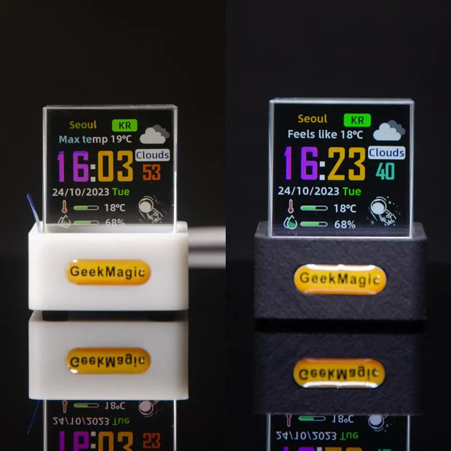 Wi-Fi Smart Pixel Display Clock and Weather Station