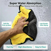 850 GSM Quilted Microfiber Detailing Towel, 40 x 40 cm