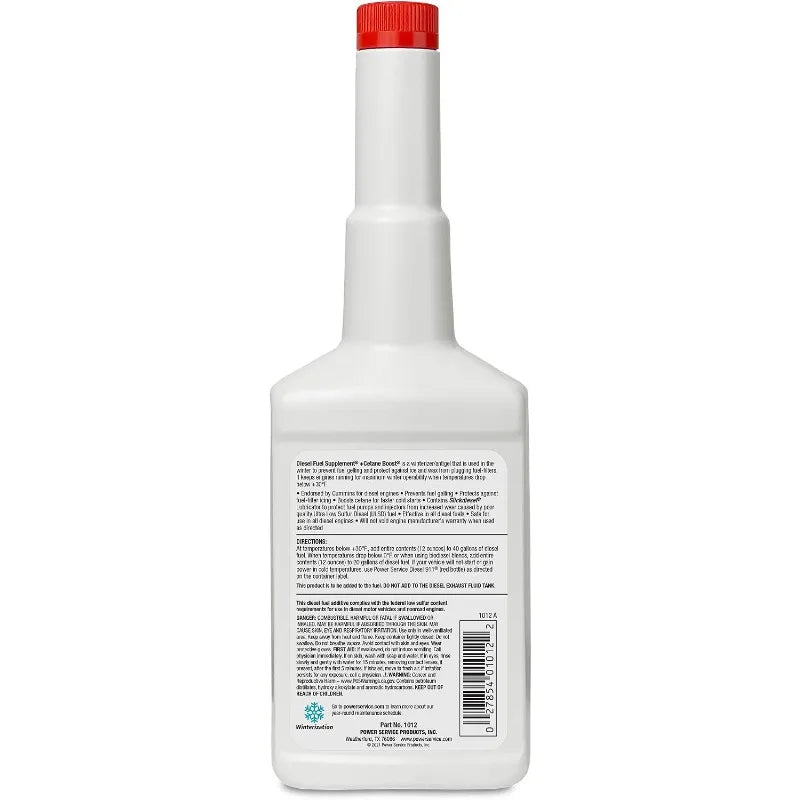 Power Service Diesel Fuel Supplement +Cetane Boost - 12 Ounce (Pack of 9)