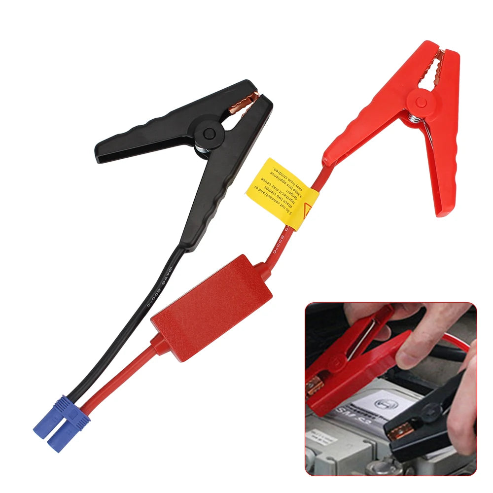 12V EC5 Battery Booster Clamp Cable with Alligator Clips