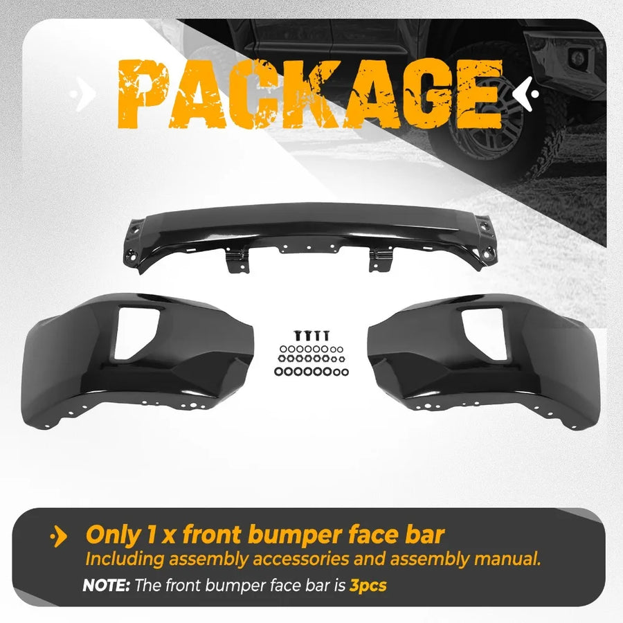 Front Bumper Face Bar with Holes for 2016–2019 Chevrolet Silverado 1500
