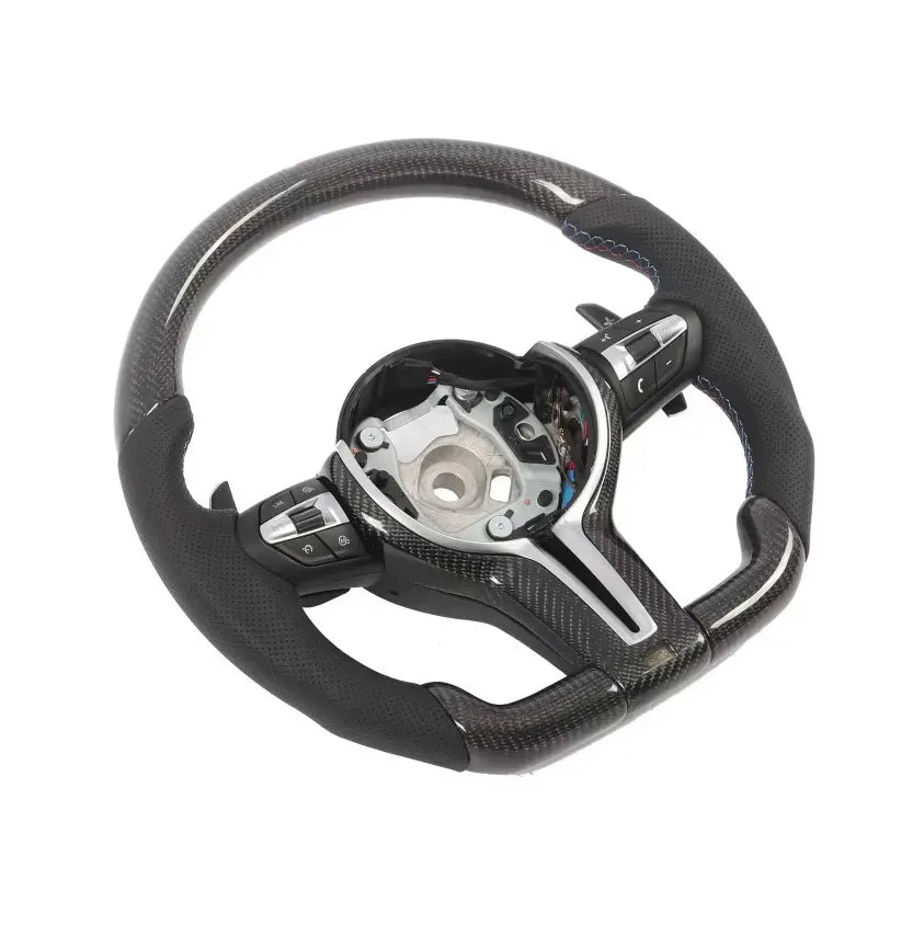 BMW F-Series Carbon-Fiber D-Shape Steering Wheel with Paddles