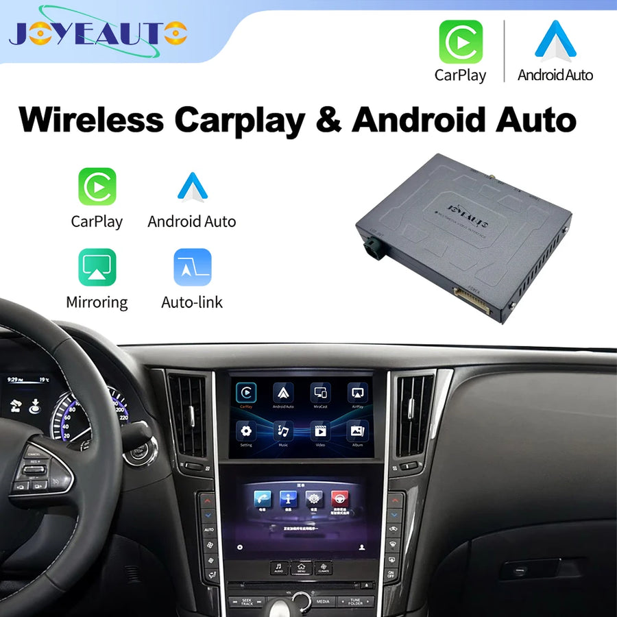 Wireless CarPlay and Android Auto Retrofit Interface for Infiniti Q50, Q60, Q50L and QX50 2015–2019