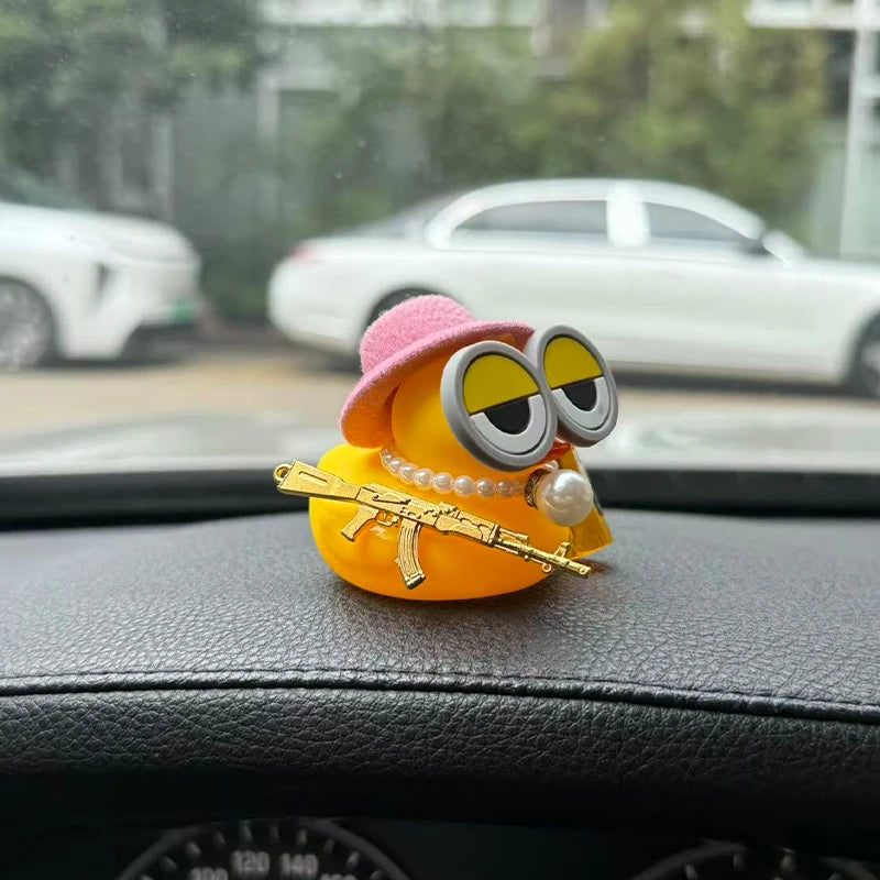 Funny Rubber Duck Dashboard Ornament – Single Set
