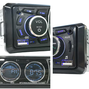 1-DIN Bluetooth Car Stereo for 12V and 24V Vehicles