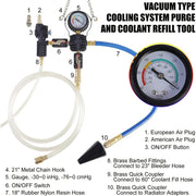 28-Piece Radiator Pressure Tester and Cooling System Vacuum Refill Kit