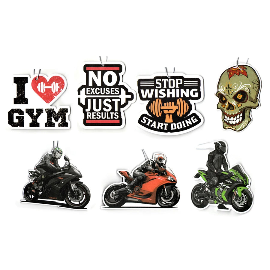 I Love Gym Hanging Car Air Freshener