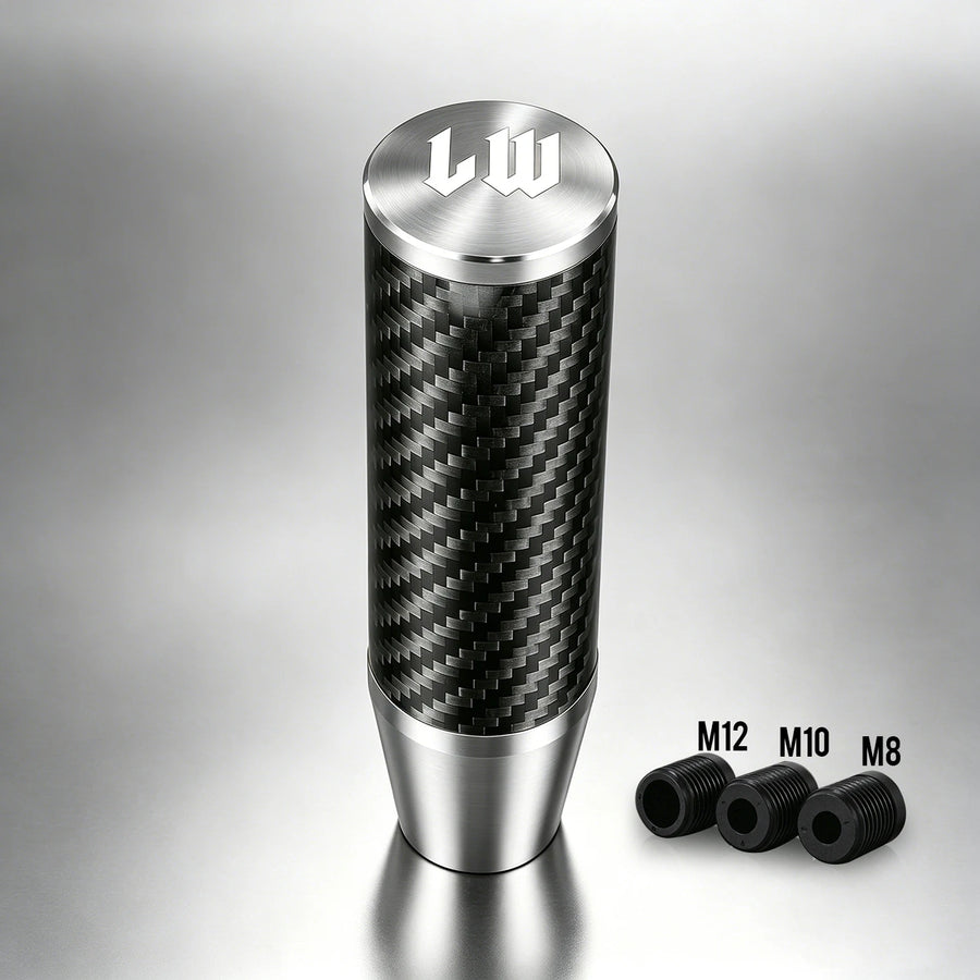 13cm Carbon-Fiber-style Manual Gear Shift Knob