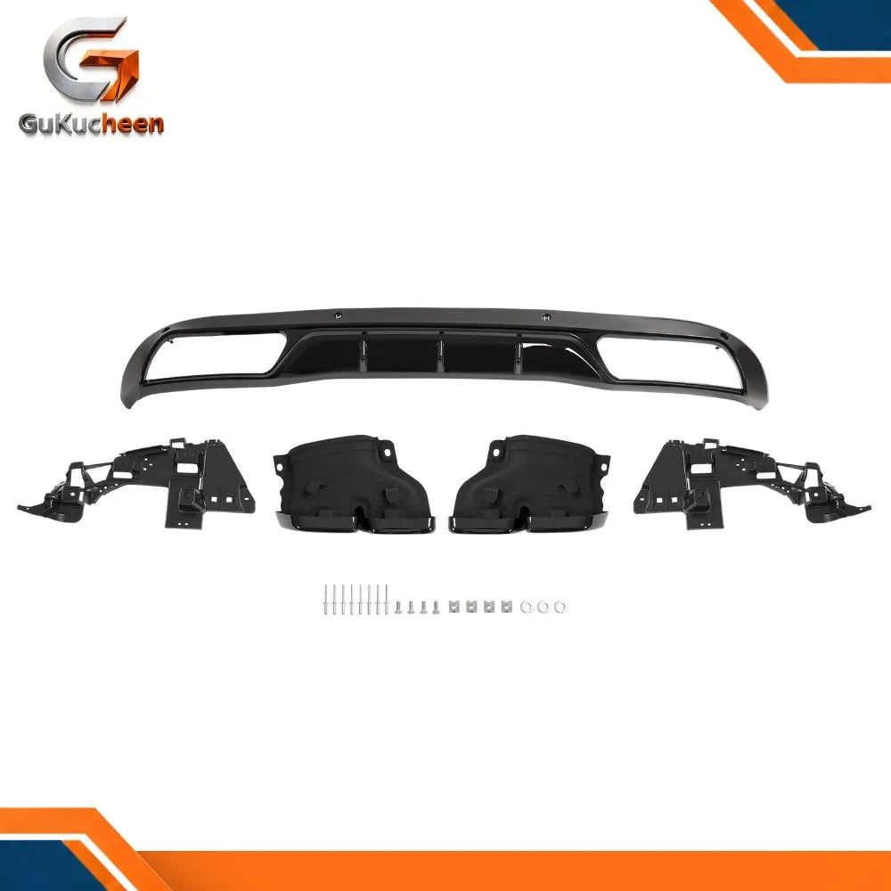 Gloss Black Rear Bumper Diffuser for 2015–2018 Mercedes-Benz W205