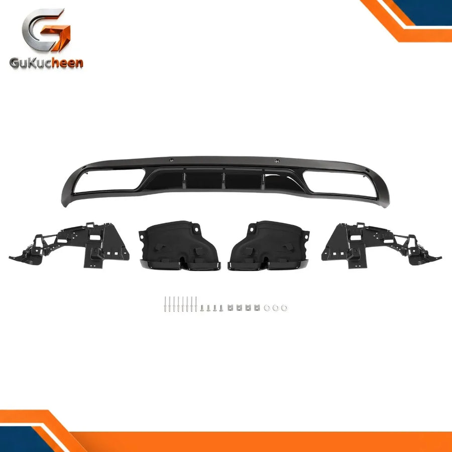 Gloss Black Rear Bumper Diffuser for 2015–2018 Mercedes-Benz W205