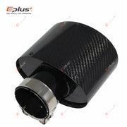 Universal Angled Oval Carbon-Fiber & Stainless Steel Exhaust Tip