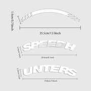 Universal 4PCS Speedhunters 3D Thickened Tire Stickers Car Wheel Rim Decals Waterproof Without Glue Auto Racing Exter