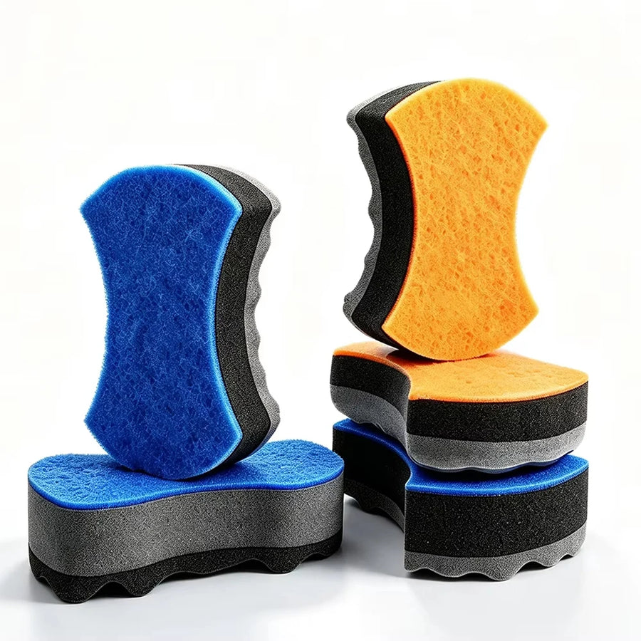 Contoured Car Wash Sponges, 2-Piece Shape Options