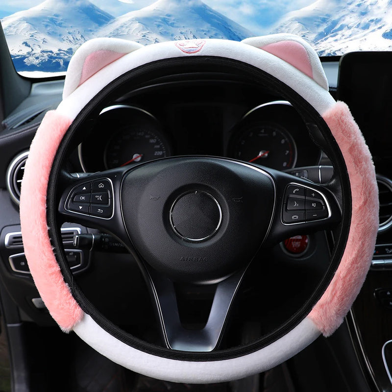 Steering Wheel Cover – plush, 15INCH, 15INCH